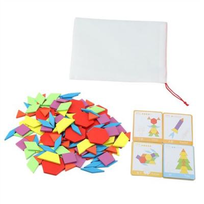 GENERIQUE Enfants Jouets &Eacute;ducatifs Montessori Puzzle en Bois Ensemble Pr&eacute;scolaire Formation Props Forme G&eacute;om&eacute;trique 