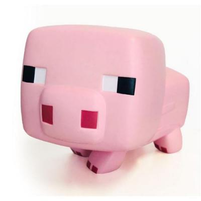 Minecraft figurine anti-stress Mega Squishme s&eacute;rie 1 cochon 15 cm - Just Toys Figurine - JTMIN-3545 
