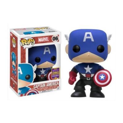 POP Figurine  - Marvel - Captain America Bleu Et Noir - Funko 