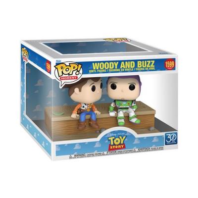 FUNKO  Pop! Figurines Moment Woody Et Buzz 30e Anniversaire Toy Story 9 Cm 