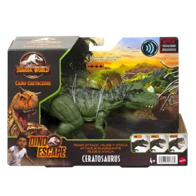 JURASSIC WORLD Figurine  Ceratosaurus attaque sonore Vert