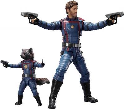 BANDAI Figurines Star Lord et Rocket Raccoon Gardiens de la galaxie Vol 3