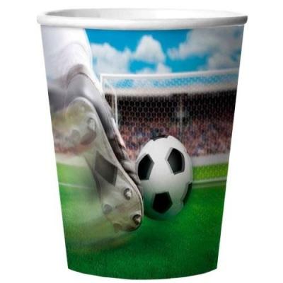 FOLAT  Tasses Party 3D Soccer 4 Pieces