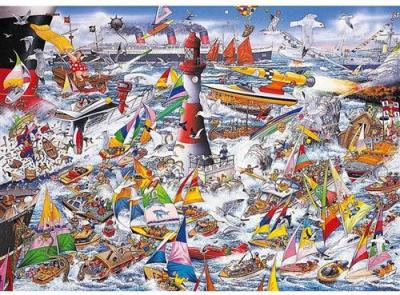 GIBSONS Puzzle 1000 pi&egrave;ces - mike jupp : j'aime les bateaux
