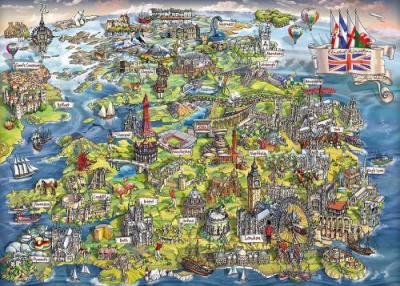 GIBSONS  La Belle Grande Bretagne Puzzle (1000 pieces)
