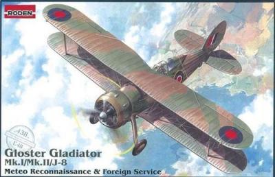 RODEN Maquette avion  Gloster Gladiator Mk.II M&eacute;t&eacute;orologique- 1/48 - M