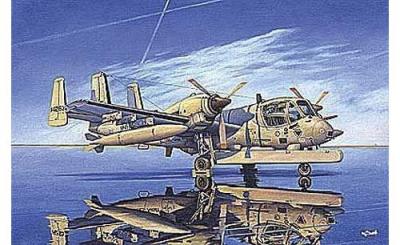  Maquette avion Roden Grumman OV-1D Mohawk- 1/48 - Maquette d'avion