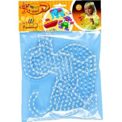 HAMA  - 8252 - loisirs creatifs - perles - plaques chien et canard maxi 