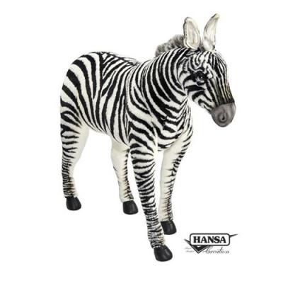HANSA  peluche geante z&egrave;bre 75cmh 6586