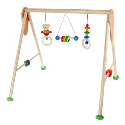 HESS  Wooden Baby Activity Baby Gym Bear Henry Toy