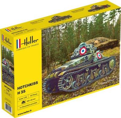 HELLER Maquette  Re-publi&eacute;!&nbsp;Hotchkiss fran&ccedil;ais / Panzer H35- 1/35 - Ma