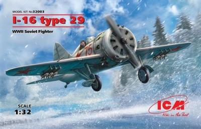  ICM 32003 Kit de Construction I-16 Type 29, WWII Soviet Fighter