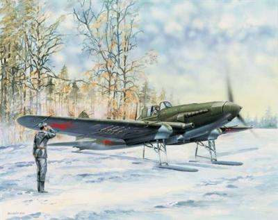 HOBBY BOSS Il-2 Sturmovik On Skis - 1:32e - 