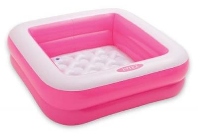 INTEX  - 57100npa - baignoire de douche gonflable rose pour b&eacute;b&eacute; 85x85x23cm