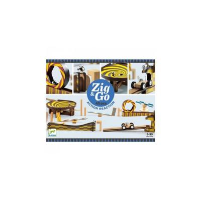 DJECO  Construction Zig & Go-45 pi&egrave;ces (35643), Multicolore