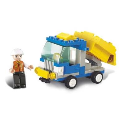 SLUBAN Jeu de construction brique emboitable compatible lego town camion benne m38 b0178 figurine articul&eacute; 