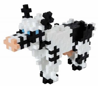 PLUS PLUS Jeu de construction  mini Vache de base 100 pi&egrave;ces Noir et Blanc
