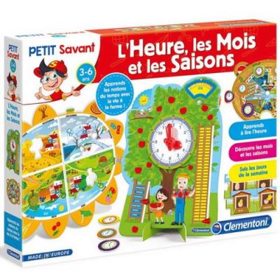 CLEMENTONI - L'heure, Les Mois et Les Saisons-Jeu &eacute;ducatif, 52295