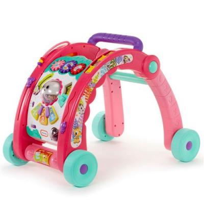 LITTLE TIKES Jouet &agrave; tirer ou &agrave; pousser Trotteur 3 en 1 Activity Walker Rose