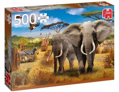 JUMBO  Puzzle African Savannah 500 pi&egrave;ces
