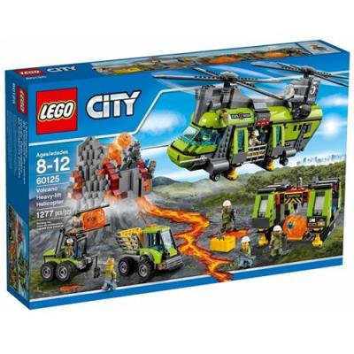 Lego City - 60125 - L'h&eacute;licopt&egrave;re De Transport Du Volcan