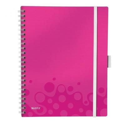 LEITZ  cahier be mobile a4 lign&eacute; wow rose