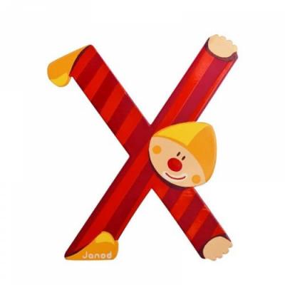 JANOD  Clown Letter X Rouge,Violet 3-6 Years