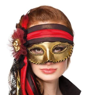 GENERIQUE Boland 00285 &ndash; Venise Masque Pirate femme, rouge