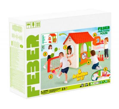 FEBER Maison de jardin  Activit&eacute;s Sportives avec accessoires