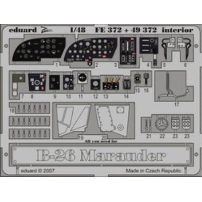 EDUARD  int&eacute;rieur de Martin B-26 Marauder - pi&egrave;ces pr&eacute;-peintes en coul