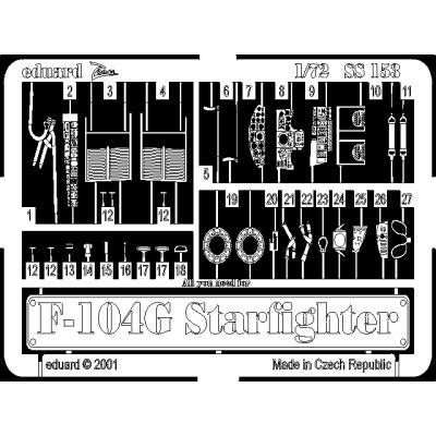 GENERIQUE Eduard Lockheed F-104G Starfighter (pour maquettes Revell) Ce coffret