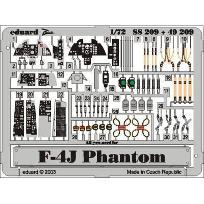 GENERIQUE Eduard Accessories SS209&nbsp;Mod&eacute;lisme Accessoires F de 4J Phantom II