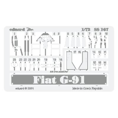 EDUARD  Fiat G.91 (pour maquettes Revell) Ce coffret Zoom est une vers