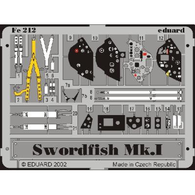 EDUARD  Fairey Swordfish Mk.I - pi&egrave;ces pr&eacute;-peintes en couleur (pour ma