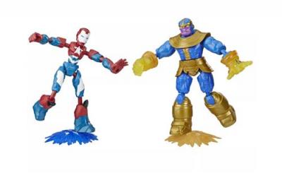 MARVEL  figurines Avengers Dualpack Iron Patriot/Thanos 4-pi&egrave;ces
