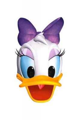 MOTOMO Masque en carton - visage disney t&ecirc;te de daisy duck 27 cm