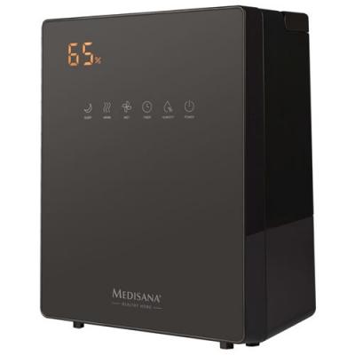 MEDISANA Humidificateur d'air avec hygrom&egrave;tre AH 675 116 W Noir  - N/A