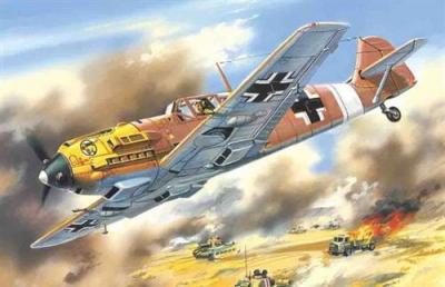  Messerschmitt Bf 109e-7/trop Wwii - 1:72e - Icm
