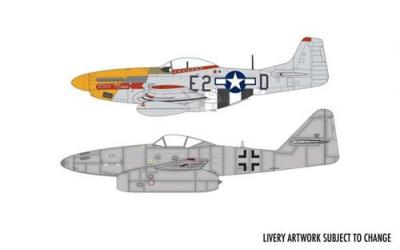 AIRFIX Messerschmitt Me262 & P-51d Mustang Dogfight Double - 1:72e - 