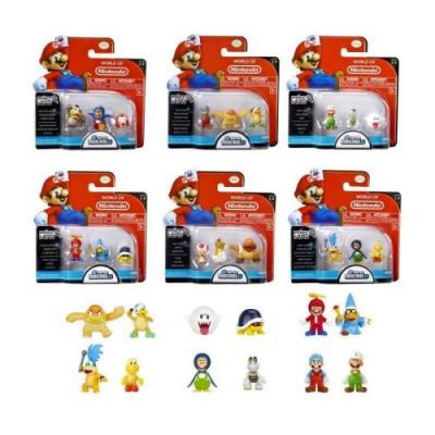 ABYSSE CORP Jakks Pacific Nintendo - Micro Figurines 2 Cm Pack De 3 S&eacute;rie 2 X12