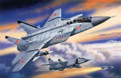  Maquette avion ICM Mikoyan MiG-31 Foxhound-1/72 - Maquette d'avion