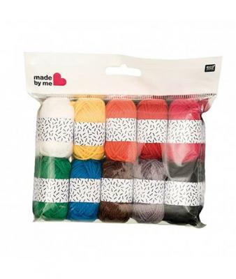  Minis pelotes &agrave; tricoter 10 x 10gr - CLASSIC -(...) - 01 Multicolore 