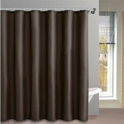 MSV Rideau de douche l.180xh.200cm chocolat, polyester