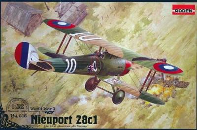  Maquette avion Roden Nieuport 28c.1- 1/32 - Maquette d'avion