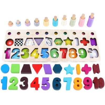 GENERIQUE Nombre de Puzzle En Bois Nombre Assortis D'Apprentissage &Eacute;ducatif Math Counting Jouets D'Enfants BT886 