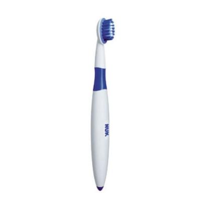 NUK  Brosse &agrave; dents &eacute;ducative avec anneau de s&eacute;curit&eacute;