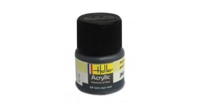 HELLER Peinture Acrylique Gris Mer Mat 9027 