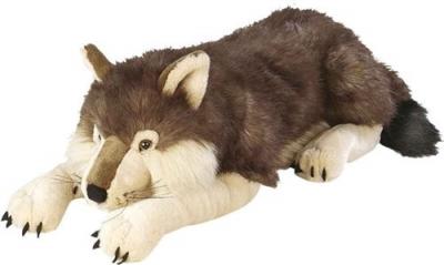 WILD REPUBLIC Peluche Floppies Loup De 76 Cm Noir Blanc