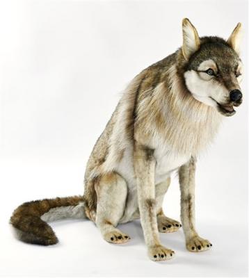  Hansa peluche geante loup assis 105cml 6738