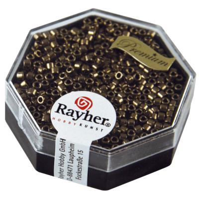 GENERIQUE Perle Miyuki Delica 10/0 - M&eacute;tallic topaze fum&eacute; - Miyuki 